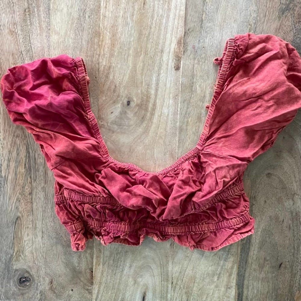 Rebellion Again Red Crop Top size S
